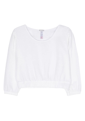 Hanro muslin cropped blouse - White