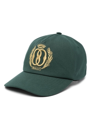 Bally logo-embroidered cotton baseball cap - Green