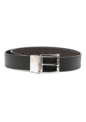Bally logo-engraved leather belt - Black