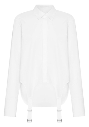 Dion Lee Garter buckle-strap shirt - White