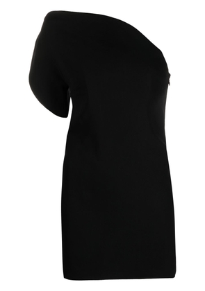 Roland Mouret asymmetric one-shoulder mini dress - Black