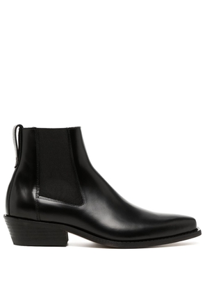 OUR LEGACY Cyphre pointed leather boots - Black