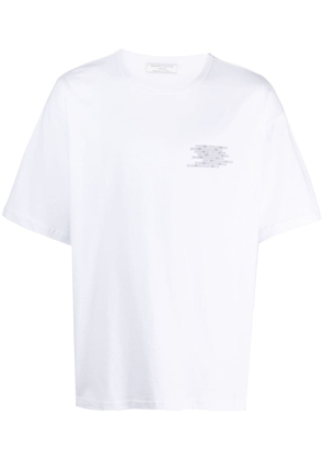 Société Anonyme number-print motif cotton T-shirt - White