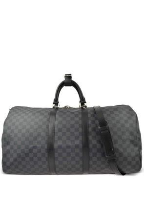 Louis Vuitton Pre-Owned 2009 Keepall Bandouliere 55 two-way travel bag - Black