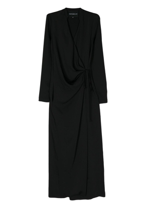 Costarellos Jenella crepe wrap dress - Black