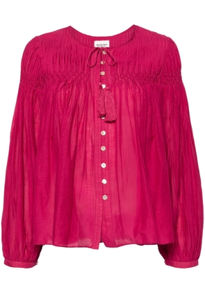 MARANT ÉTOILE Abadi pintuck blouse - Pink