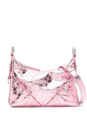 Givenchy Voyou metallic-effect leather bag - Pink