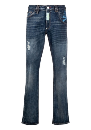 Philipp Plein Super straight-cut jeans - Blue