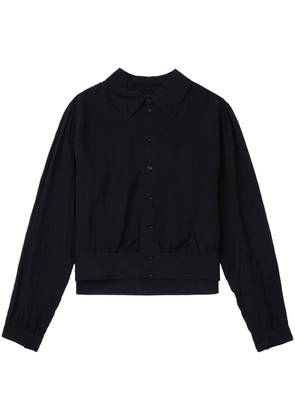 LEMAIRE crease-effect button-up blouse - Blue