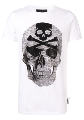 Philipp Plein rhinestone-embellished skull T-shirt - White