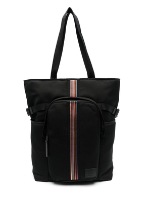 Paul Smith stripe-detail tote bag - Black