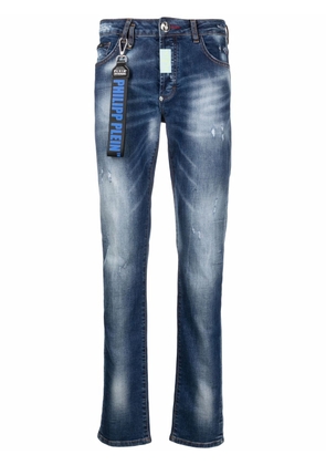 Philipp Plein distressed slim-fit jeans - Blue