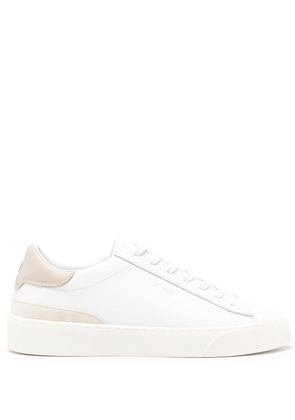 D.A.T.E. Sonica logo-embossed leather sneakers - White
