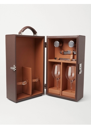 Lorenzi Milano - Leather Travelling Wine Box - Men - Brown