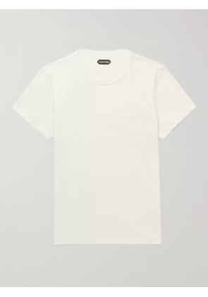 TOM FORD - Cotton-Jersey T-Shirt - Men - White - IT 44