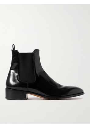 TOM FORD - Alec Patent-Leather Chelsea Boots - Men - Black - UK 7
