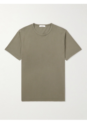 Mr P. - Garment-Dyed Cotton-Jersey T-Shirt - Men - Green - XS
