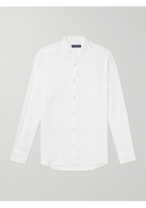 Frescobol Carioca - Jorge Grandad-Collar Linen Shirt - Men - White - S