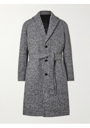 Mr P. - Belted Donegal Wool-Blend Bouclé Coat - Men - Gray - XS