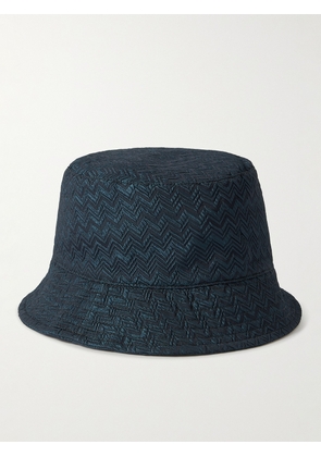 Missoni - Striped Jacquard Bucket Hat - Men - Blue