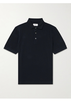 Mr P. - Cotton-Piqué Polo Shirt - Men - Black - XS