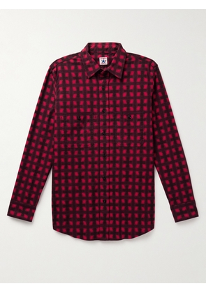 Randy's Garments - Checked Brushed-Cotton Shirt - Men - Red - S