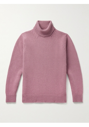 Richard James - Wool Rollneck Sweater - Men - Pink - S