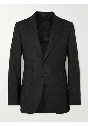 TOM FORD - O'Connor Slim-Fit Checked Wool Suit Jacket - Men - Black - IT 46