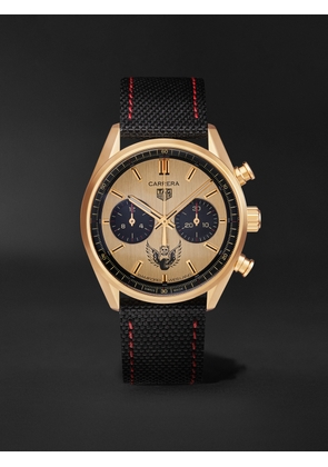 Bamford Watch Department - Wes Lang TAG Heuer Carrera Limited Edition Automatic 42mm Gold and Canvas Watch, Ref. No. BWD x Wes Lang - Men - Gold