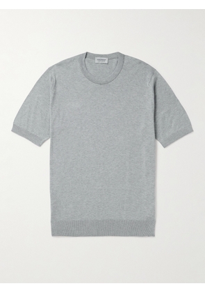 John Smedley - Kempton Slim-Fit Sea Island Cotton T-Shirt - Men - Gray - S