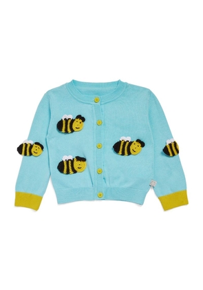 Stella Mccartney Kids Cotton Bee-Embellished Cardigan (3-36 Months)
