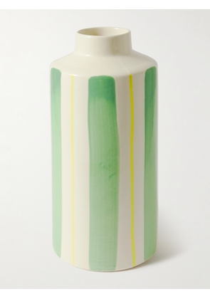 The Conran Shop - La Sol Small Striped Ceramic Vase - Men - Green