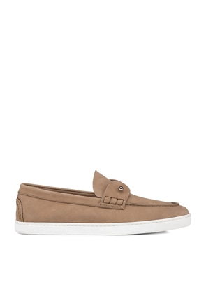 Christian Louboutin Chambeliboat Suede Loafers