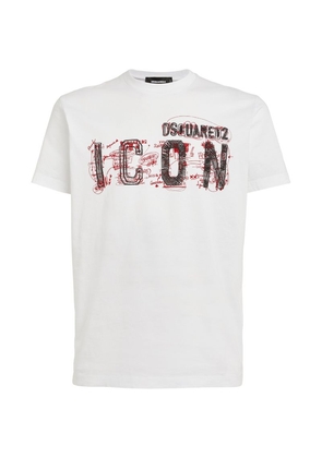 Dsquared2 Cotton Scribble-Icon T-Shirt