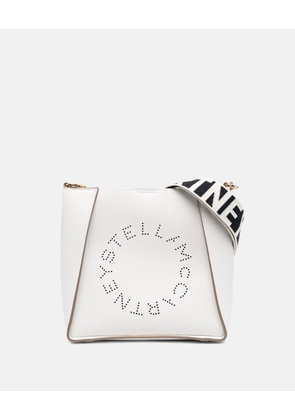 Stella McCartney - Logo Grainy Alter Mat Shoulder Bag, Woman, White