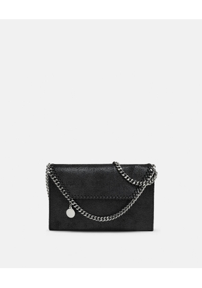 Stella McCartney - Falabella Wallet Crossbody Bag, Woman, Black