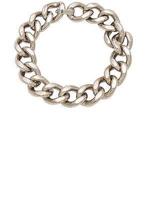 Isabel Marant Ras Du Cou Choker Necklace in Silver - Metallic Silver. Size all.