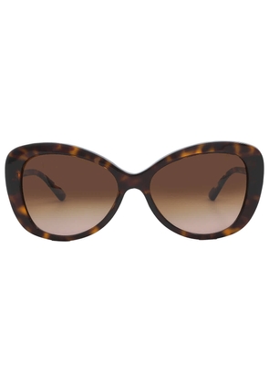 Michael Kors Positano Brown Gradient Butterfly Ladies Sunglasses MK2120 300613 56