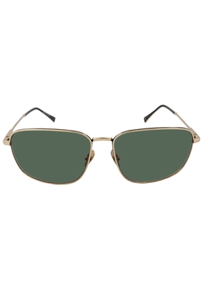John Varvatos Green Rectangular Mens Sunglasses V548 GOL 59