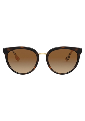 Burberry Polarized Brown Gradient Cat Eye Ladies Sunglasses BE4316 3854T5 54