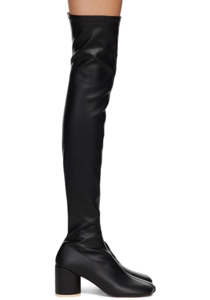 MM6 Maison Margiela Black Anatomic Tall Boots
