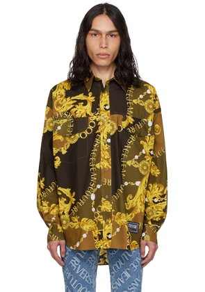 Versace Jeans Couture Khaki Chain Couture Shirt
