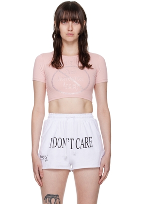 Praying SSENSE Exclusive Pink 'I Don't Care' T-Shirt