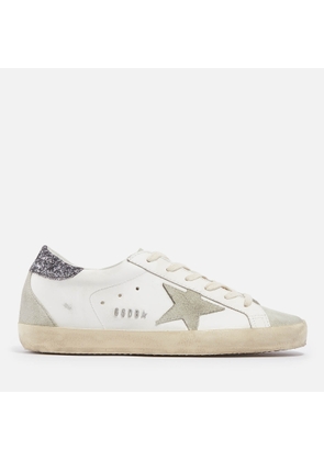 Golden Goose Women's Superstar Glitter Leather and Suede Trainers - UK 3