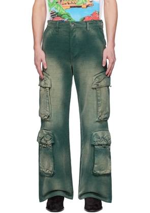 AMIRI Green Faded Cargo Pants