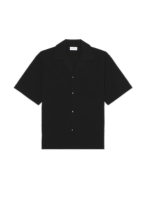 JOHN ELLIOTT Camp Shirt Solid in Black - Black. Size XL/1X (also in ).