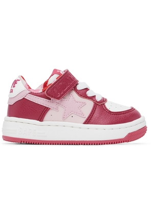 BAPE Baby Pink & White STA Sneakers