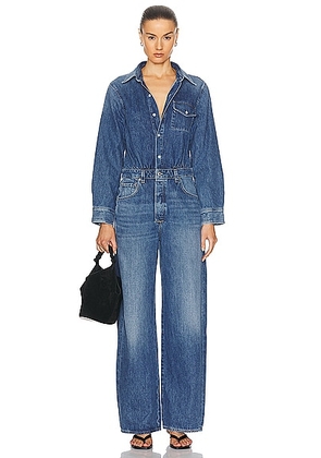 Citizens of Humanity Maisie Jumpsuit in Phantom - Blue. Size 4 (also in 0, 6, 8).
