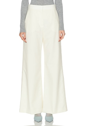 Givenchy Low Waist Wide Leg Pant in Ecru - Ivory. Size 34 (also in 36, 38, 40, 42).