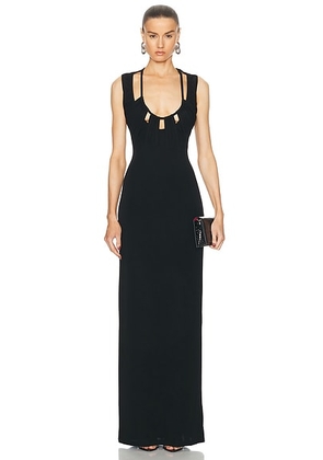 Zeynep Arcay Jersey Gown in Black - Black. Size 0 (also in 2, 4, 6, 8).